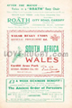 Wales v South Africa 1951 rugby  Programme